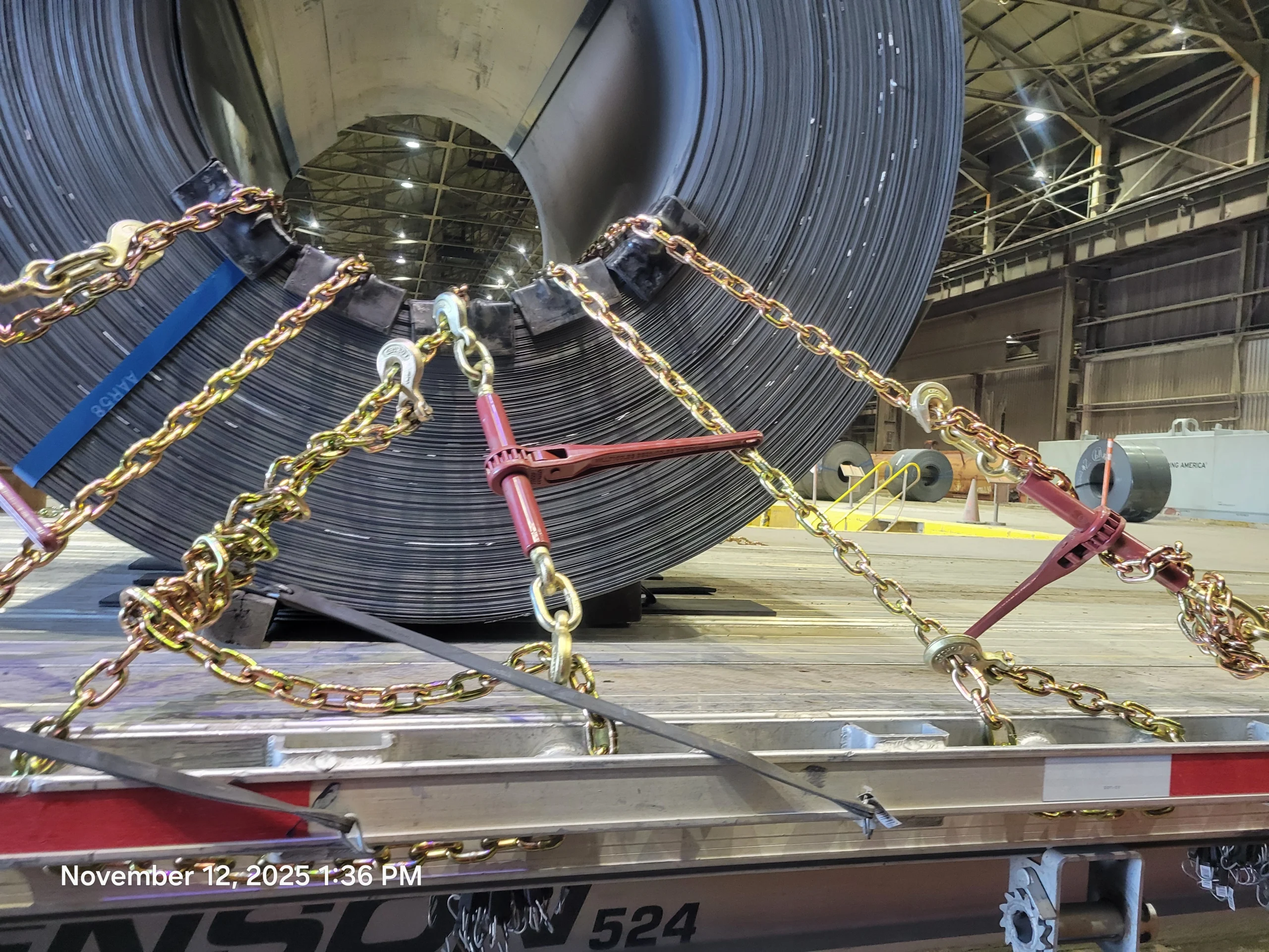 Closeup coil securement
